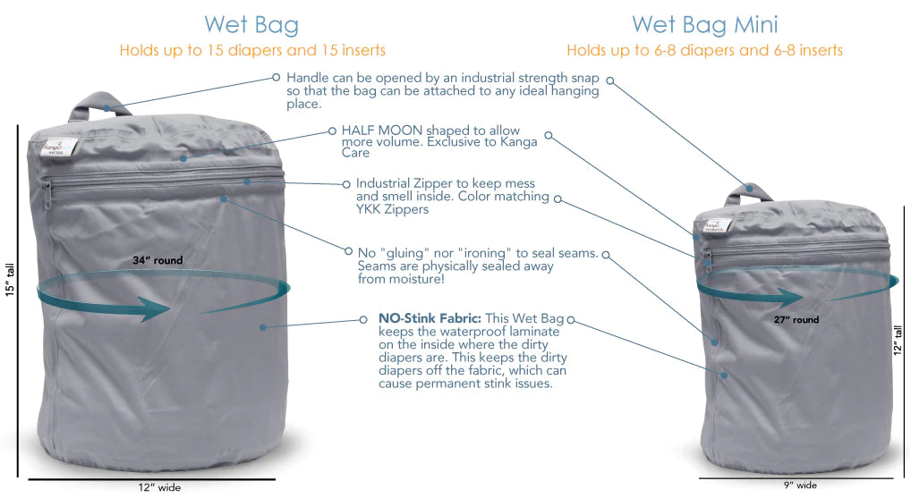 Kanga Care Cloth Diaper Wet Bag (FINAL SALE)