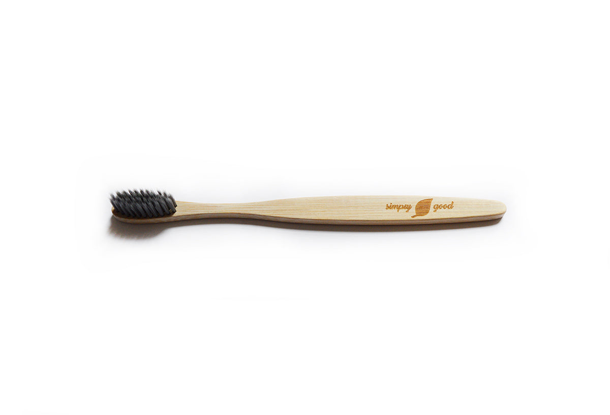 Simply Good™ Bamboo Toothbrush - Bamboo Charcoal Bristles