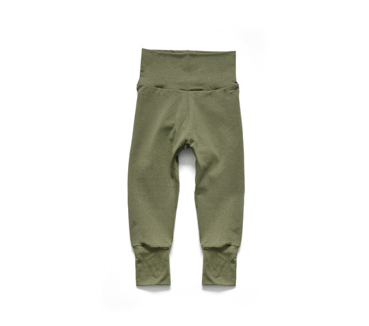 Bamboo Little Sprout Pants | Grow With Me Leggings | OLIVE
