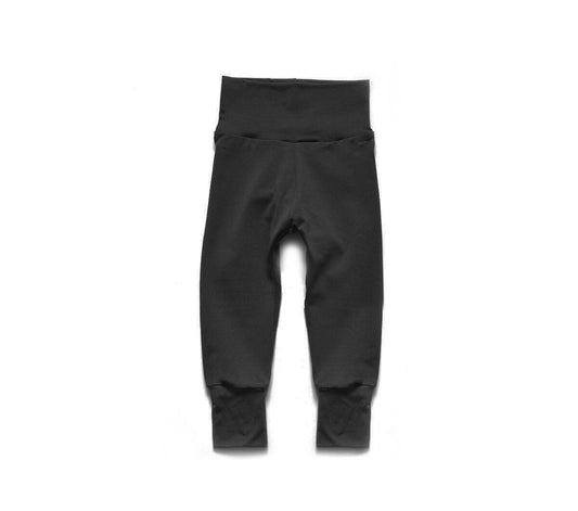 Bamboo Little Sprout Pants | Grow With Me Leggings | Black